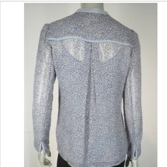 Tory Burch Silk Leopard Print Ruffle Front Blouse with Camisole - Picture 2 of 16